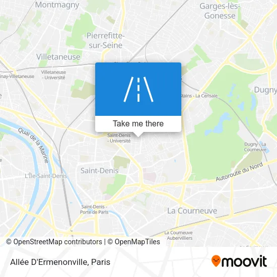 Allée D'Ermenonville map