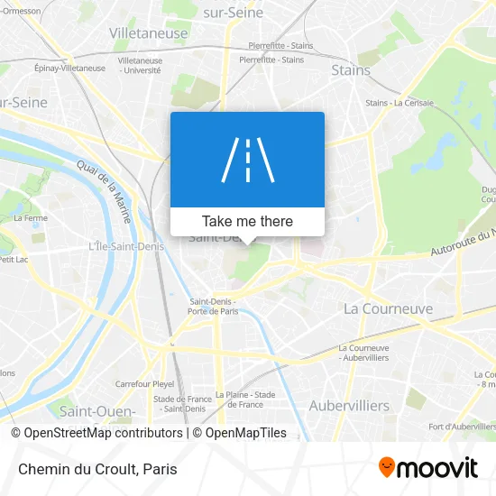Chemin du Croult map