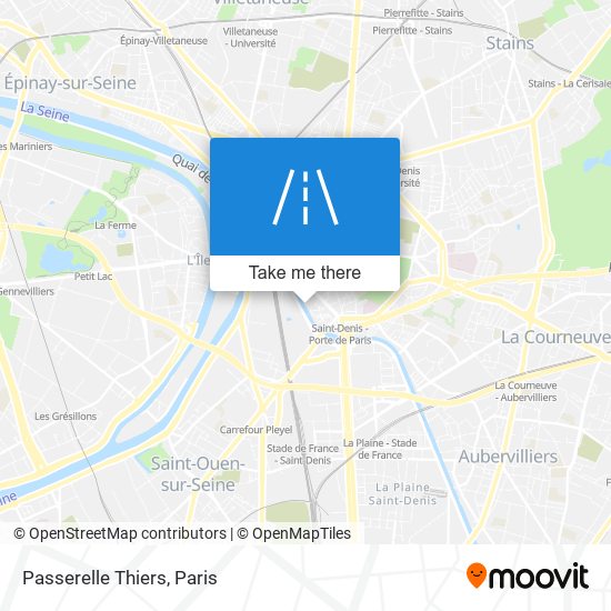 Passerelle Thiers map