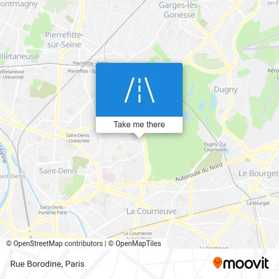 Rue Borodine map