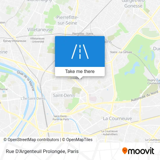 Rue D'Argenteuil Prolongée map