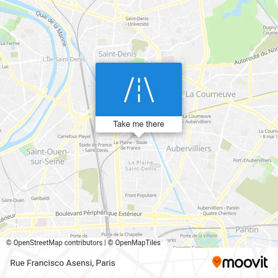 Rue Francisco Asensi map