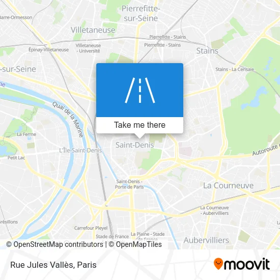 Rue Jules Vallès map