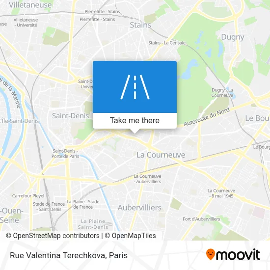 Rue Valentina Terechkova map