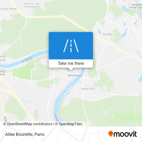 Mapa Allée Bourette