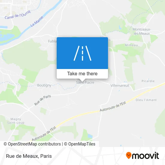 Rue de Meaux map