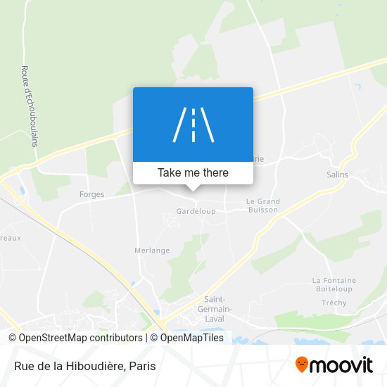 Rue de la Hiboudière map