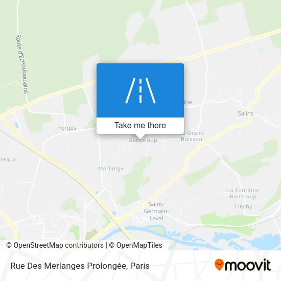 Rue Des Merlanges Prolongée map