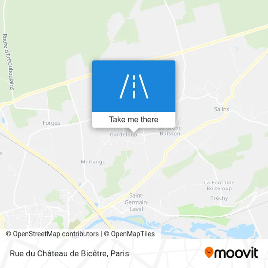 Rue du Château de Bicêtre map