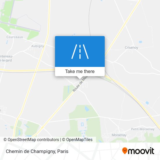 Chemin de Champigny map