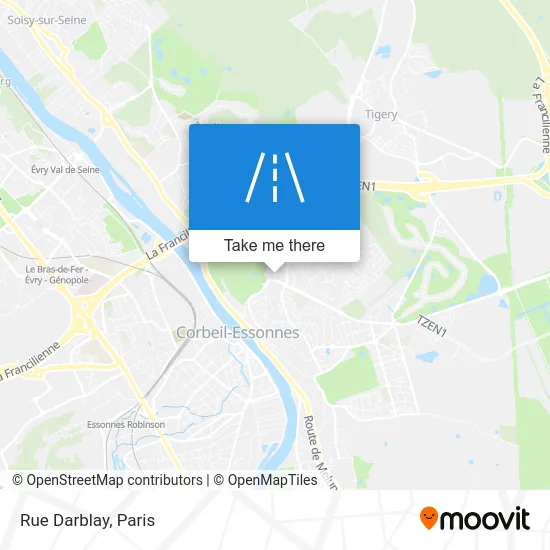 Rue Darblay map