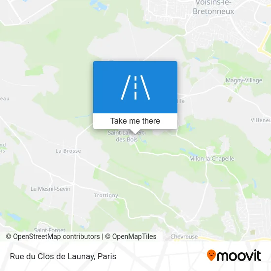 Rue du Clos de Launay map