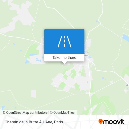 Chemin De La Butte À L'Âne map