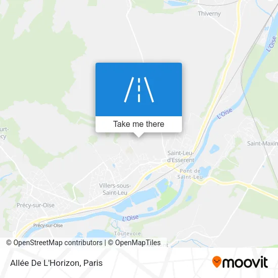 Mapa Allée De L'Horizon