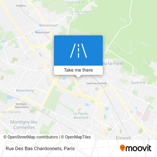 Rue Des Bas Chardonnets map