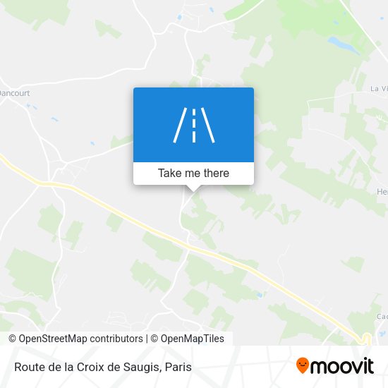 Route De La Croix De Saugis map