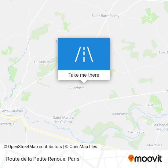 Route de la Petite Renoue map
