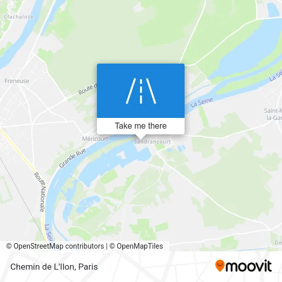 Chemin de L'Ilon map