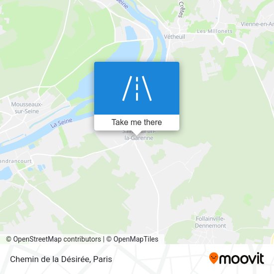 Chemin de la Désirée map