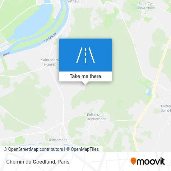 Chemin du Goedland map