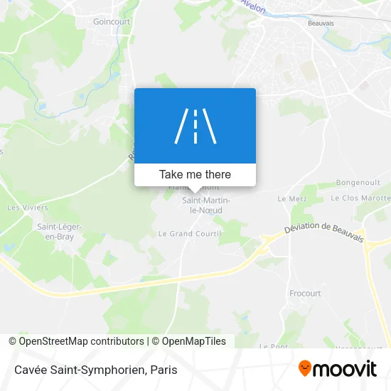 Cavée Saint-Symphorien map