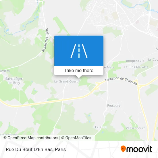 Rue Du Bout D'En Bas map