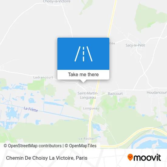 Chemin De Choisy La Victoire map