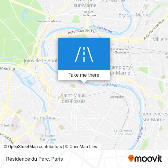 Résidence du Parc map