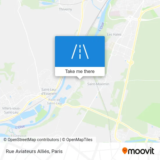 Rue Aviateurs Alliés map