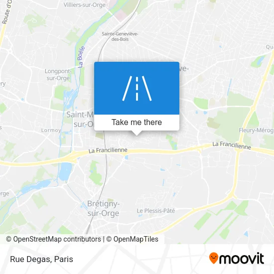 Rue Degas map