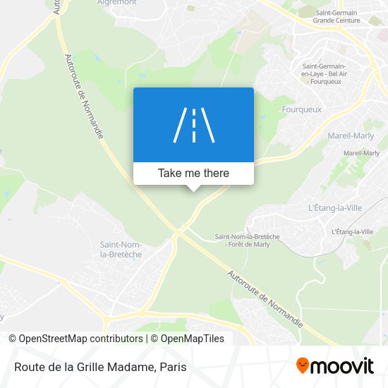 Route de la Grille Madame map