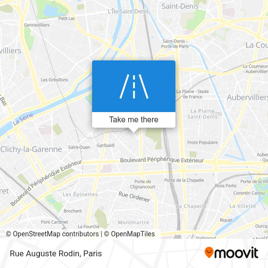 Rue Auguste Rodin map