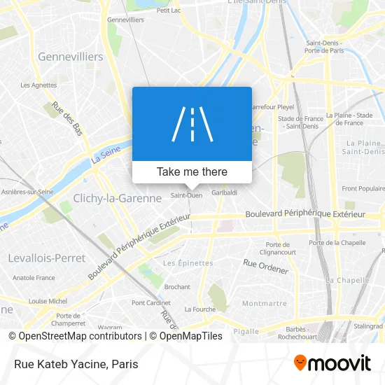 Rue Kateb Yacine map