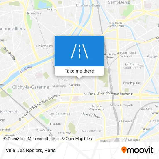 Villa Des Rosiers map
