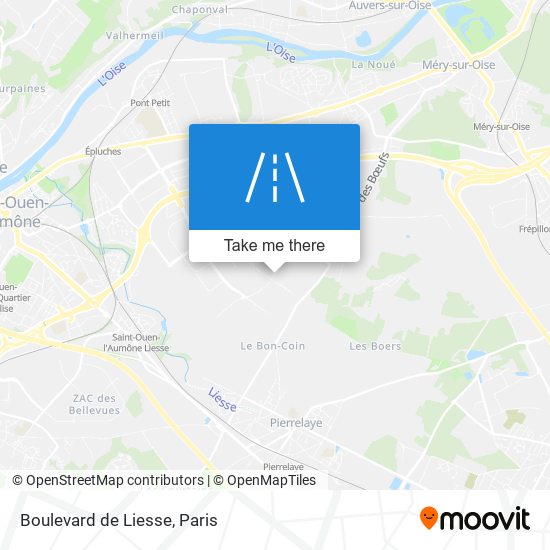 Mapa Boulevard de Liesse