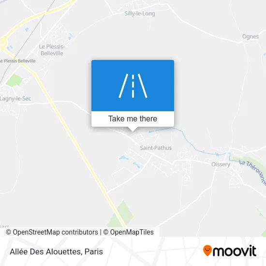Mapa Allée Des Alouettes
