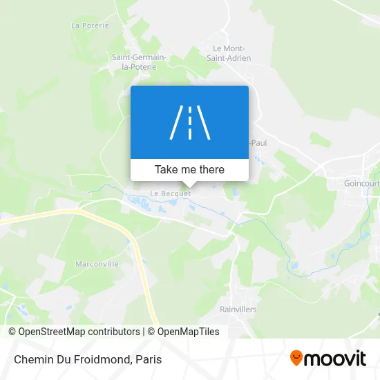 Chemin Du Froidmond map