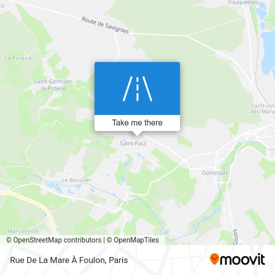 Rue De La Mare À Foulon map