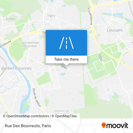 Rue Des Bouvreuils map