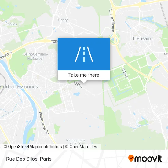 Rue Des Silos map