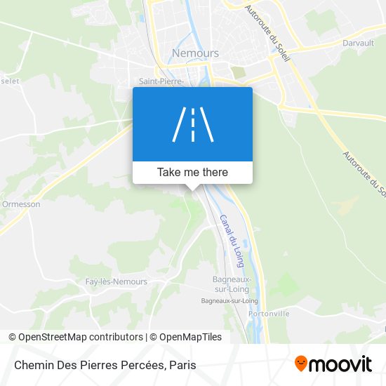 Chemin Des Pierres Percées map