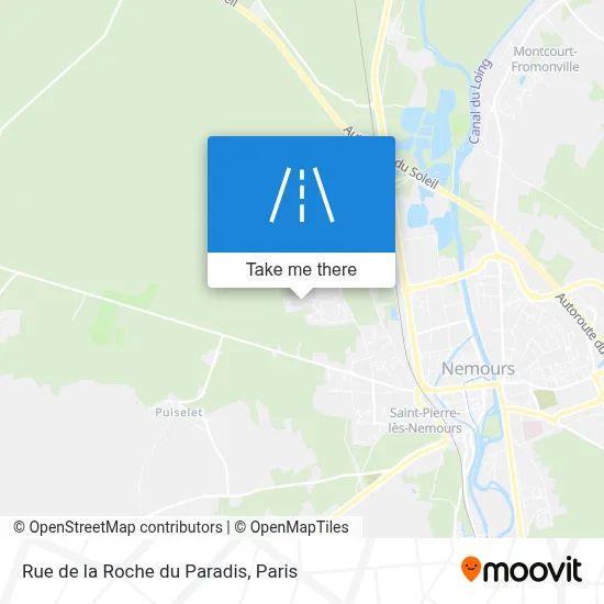 Rue de la Roche du Paradis map
