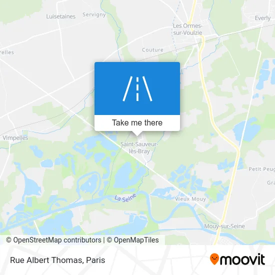 Rue Albert Thomas map