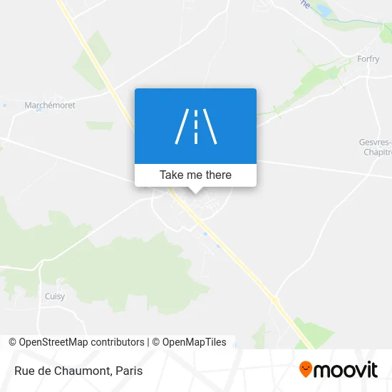 Mapa Rue de Chaumont