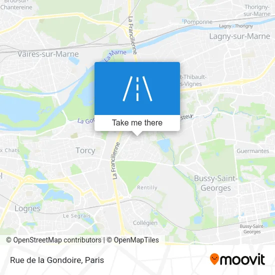 Rue de la Gondoire map