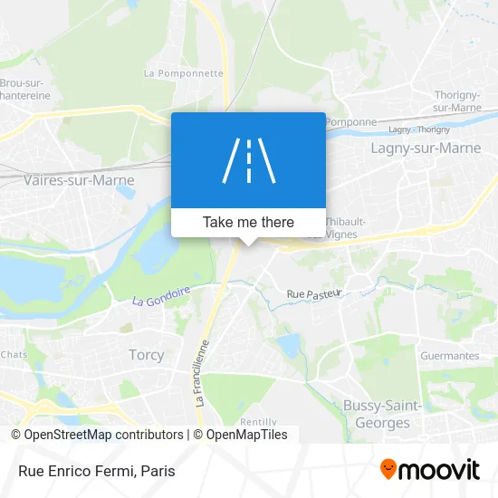 Rue Enrico Fermi map