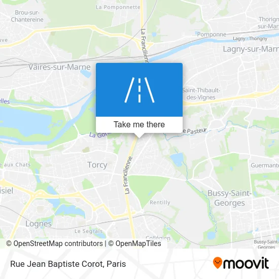 Rue Jean Baptiste Corot map