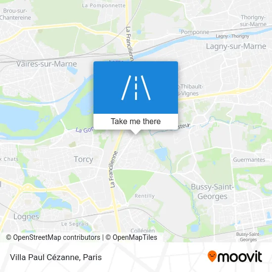 Villa Paul Cézanne map