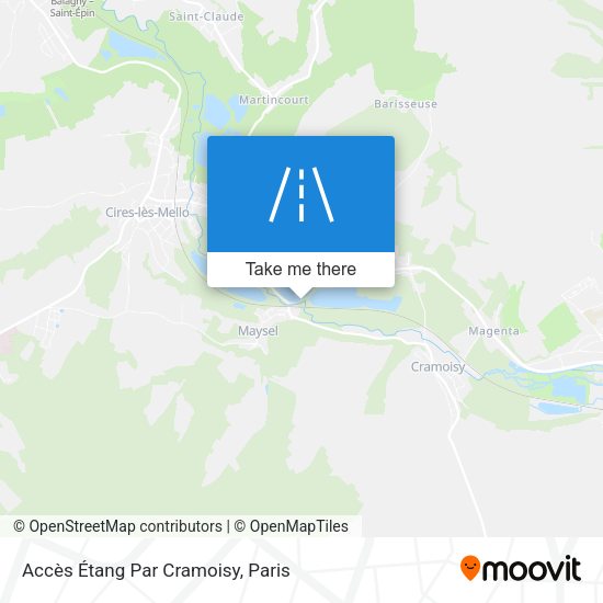 Accès Étang Par Cramoisy map