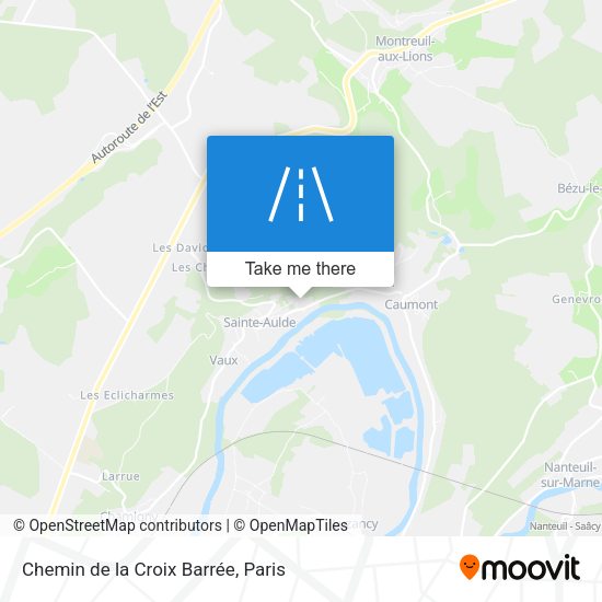 Chemin de la Croix Barrée map